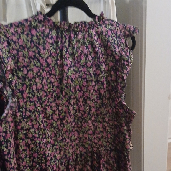 Time and Tru Navy and Pink Floral Dress - Picture 5 of 5